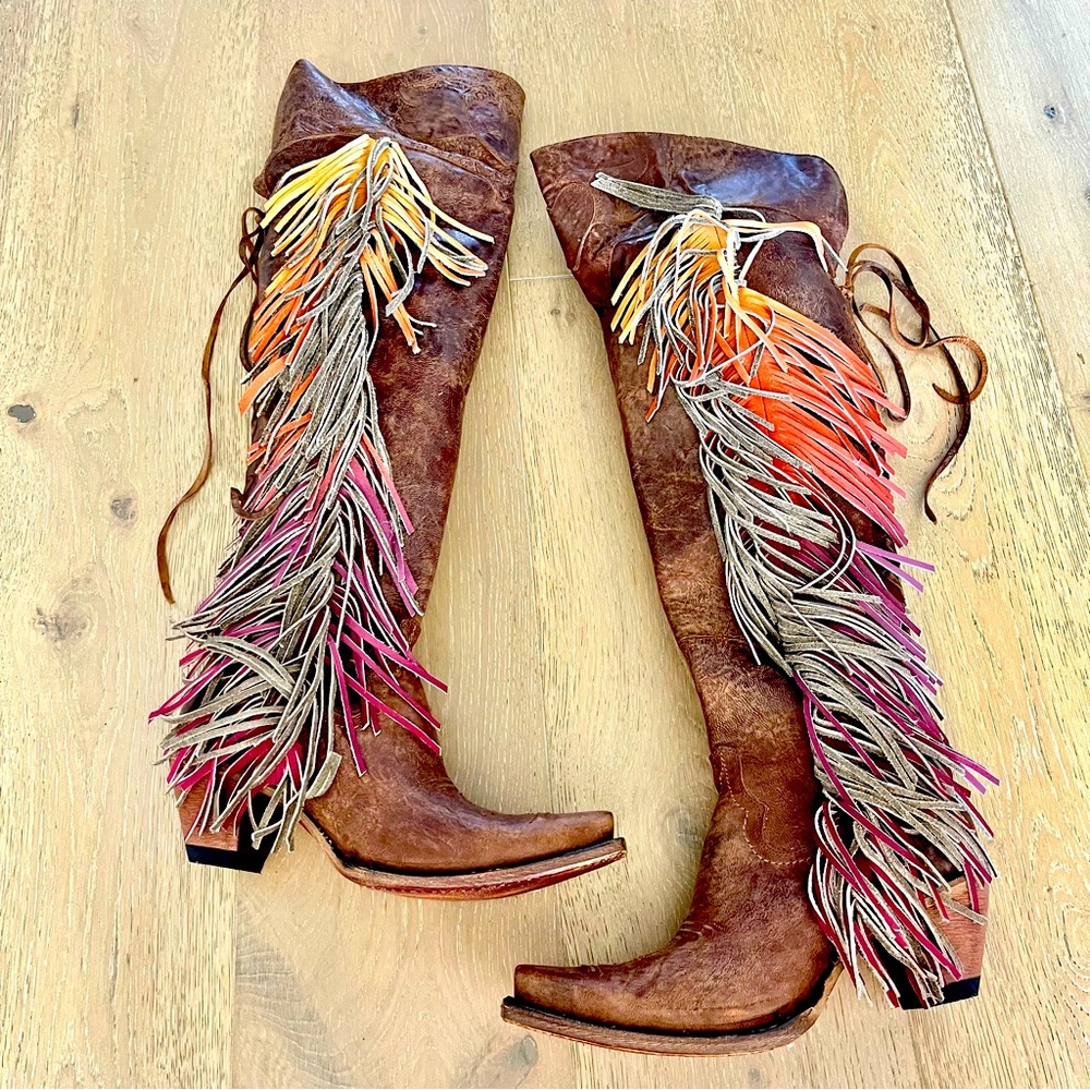Stunning Junk Gypsy Lane The Spirit Animal cowboy boots size 8